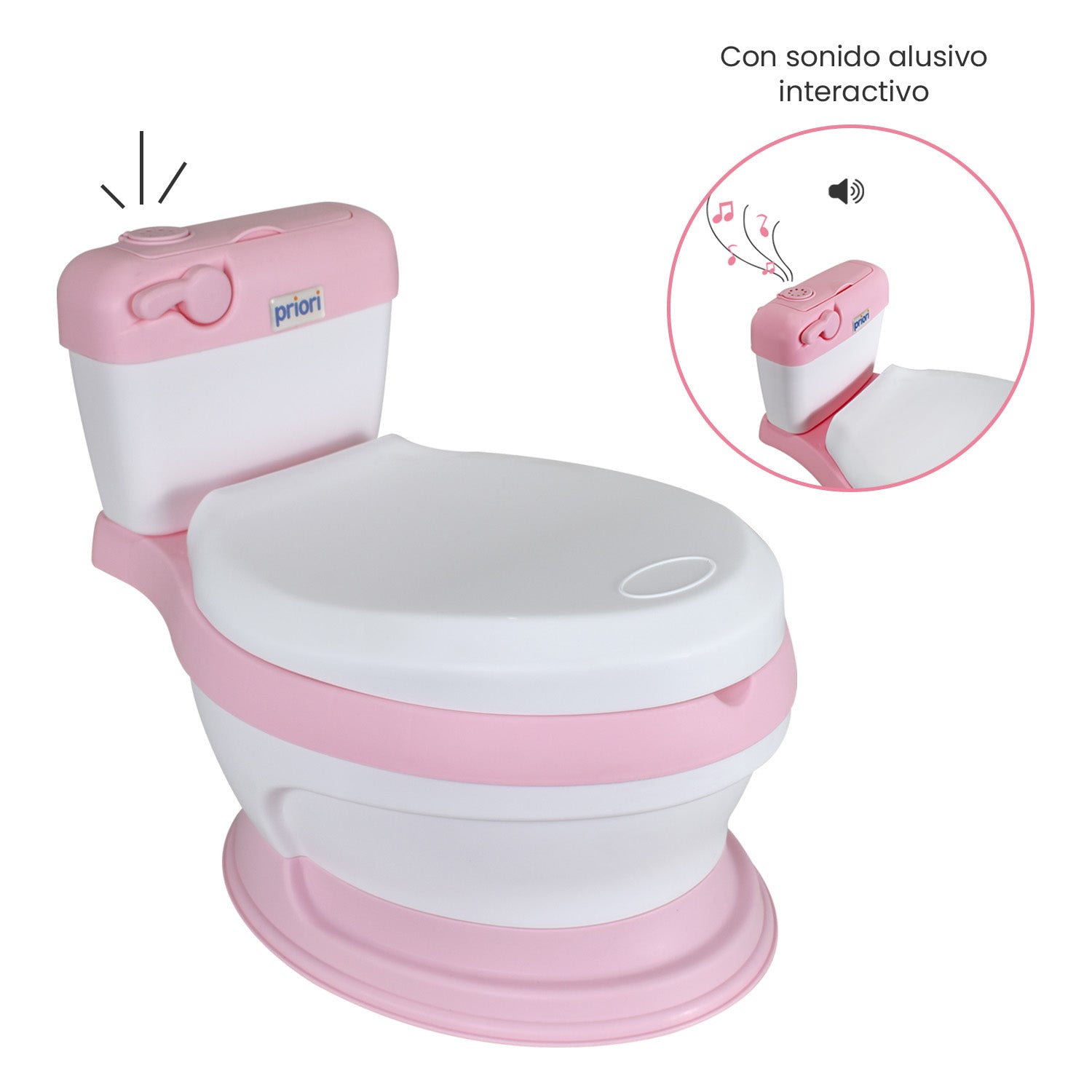 Baño Entrenador Infantil Priori Bari Plus Rosa