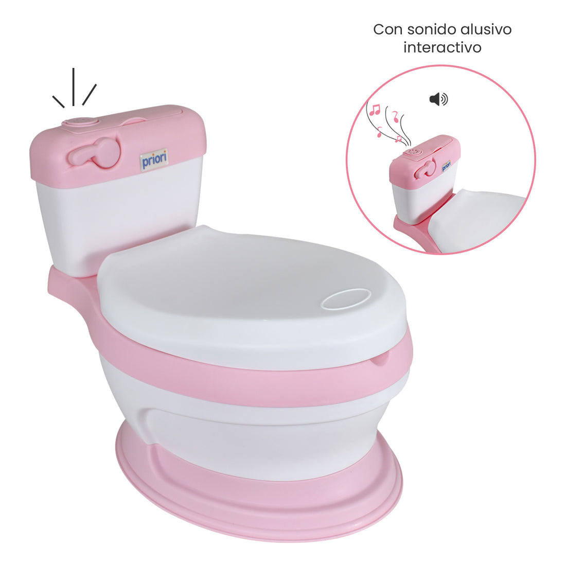 Baño Entrenador Infantil Priori Bari Plus Rosa