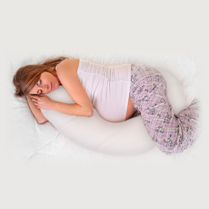 Almohada de Embarazo y Lactancia 3en1 inizzi C6588 Blanco