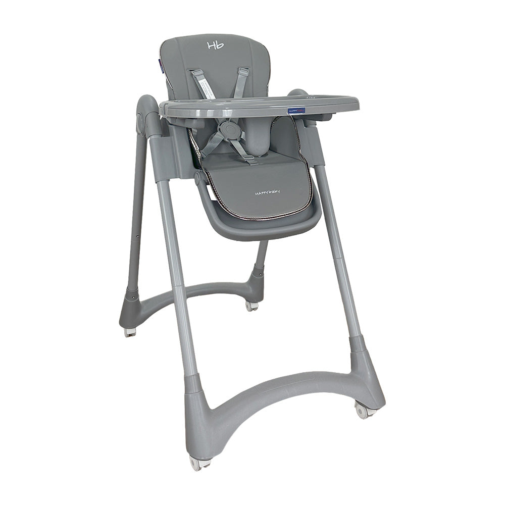 Silla Comedor Bebe Múltiples Posiciones Happy baby Theo Gris