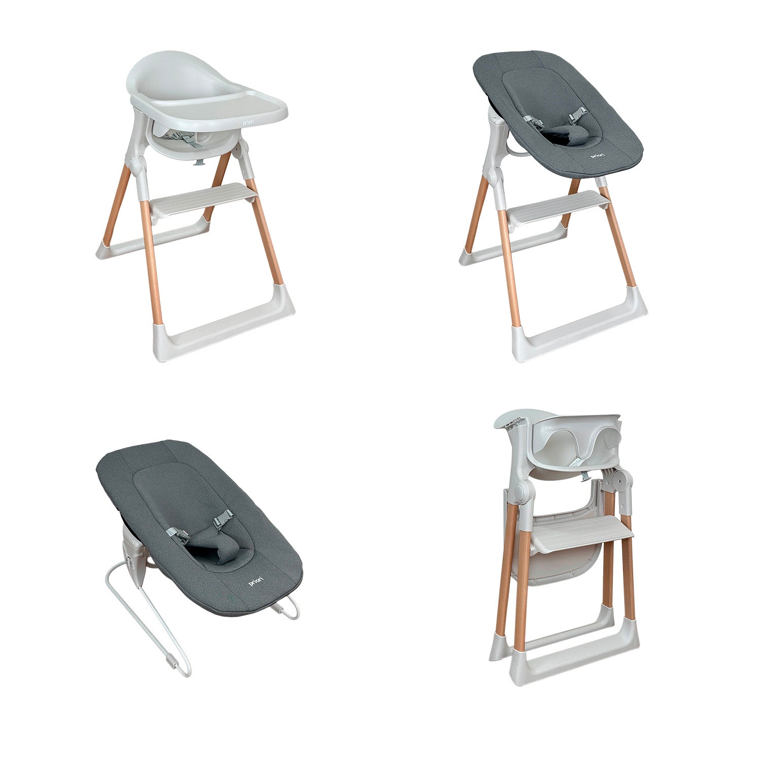 Silla Comedor Bebe Multifuncional Amalfi Priori Blanco