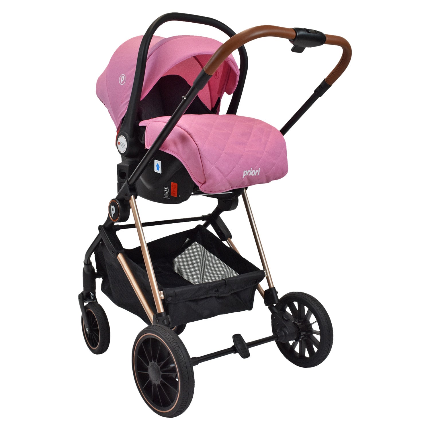Coche Bebé Moisés Priori Ana Ts Rosado
