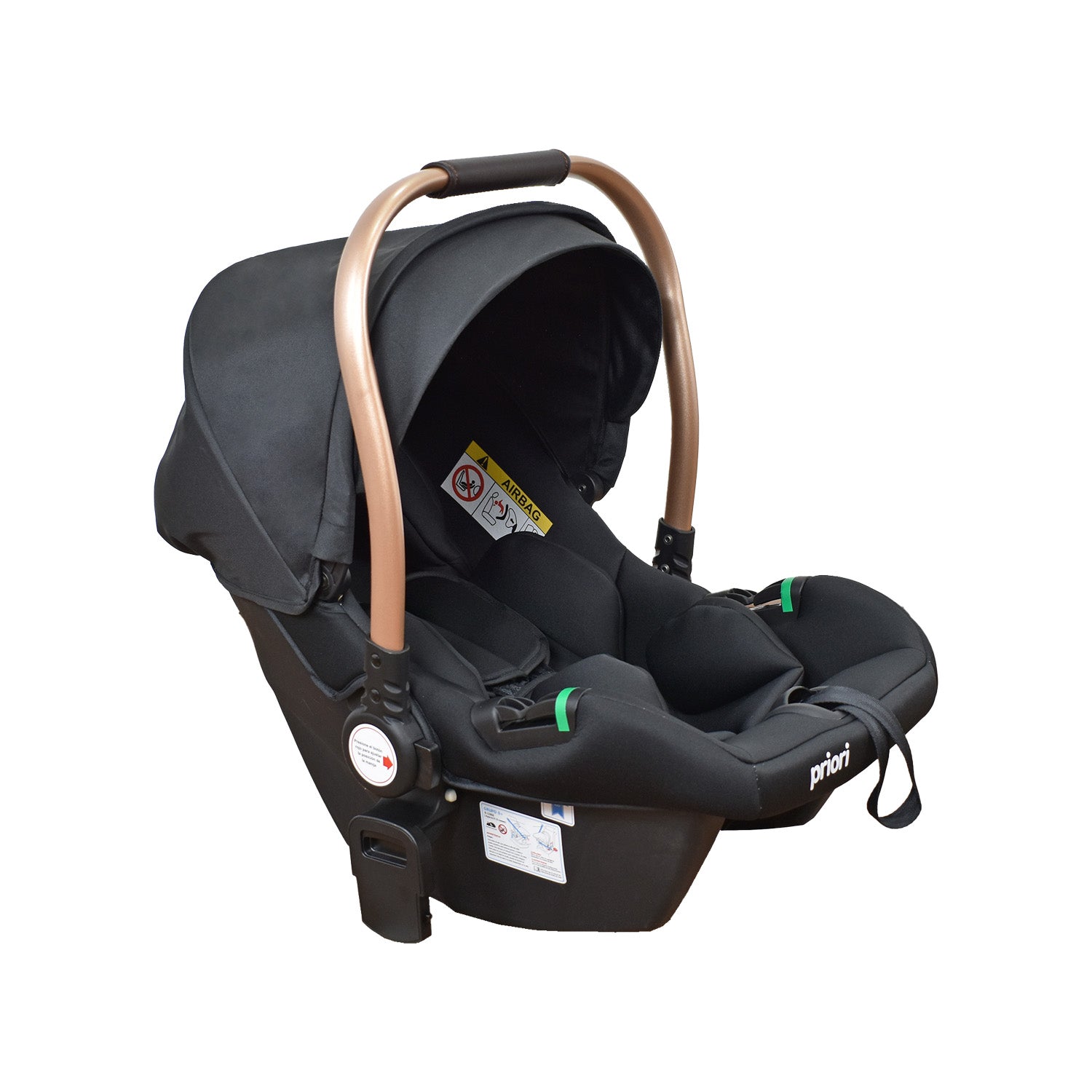 Coche Bebe 4 en 1 Travel System Cris Priori Negro