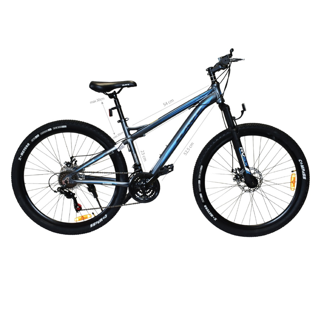 Bicicleta Rave Azul MTB Aro 27.5" de 21 Velocidades