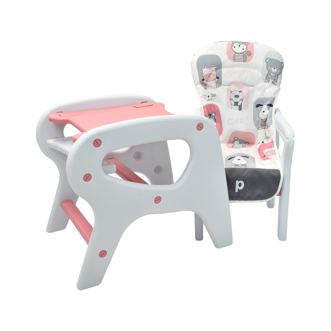 Comedor Bebe Escritorio PCM-10 Animals Rosa Priori