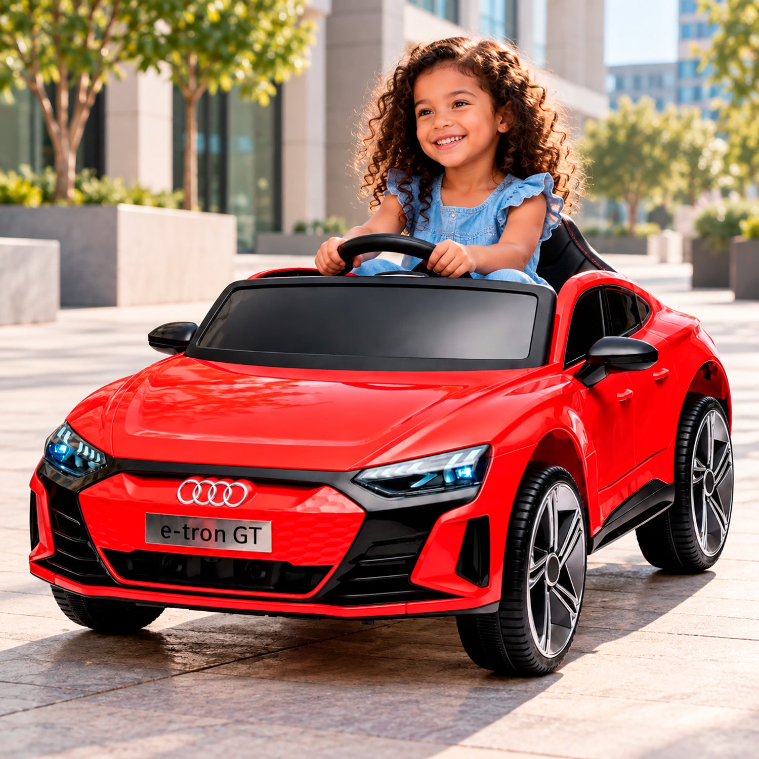 Carro Electrico Niño Niña Montable Gt  BF717 Rojo 6V