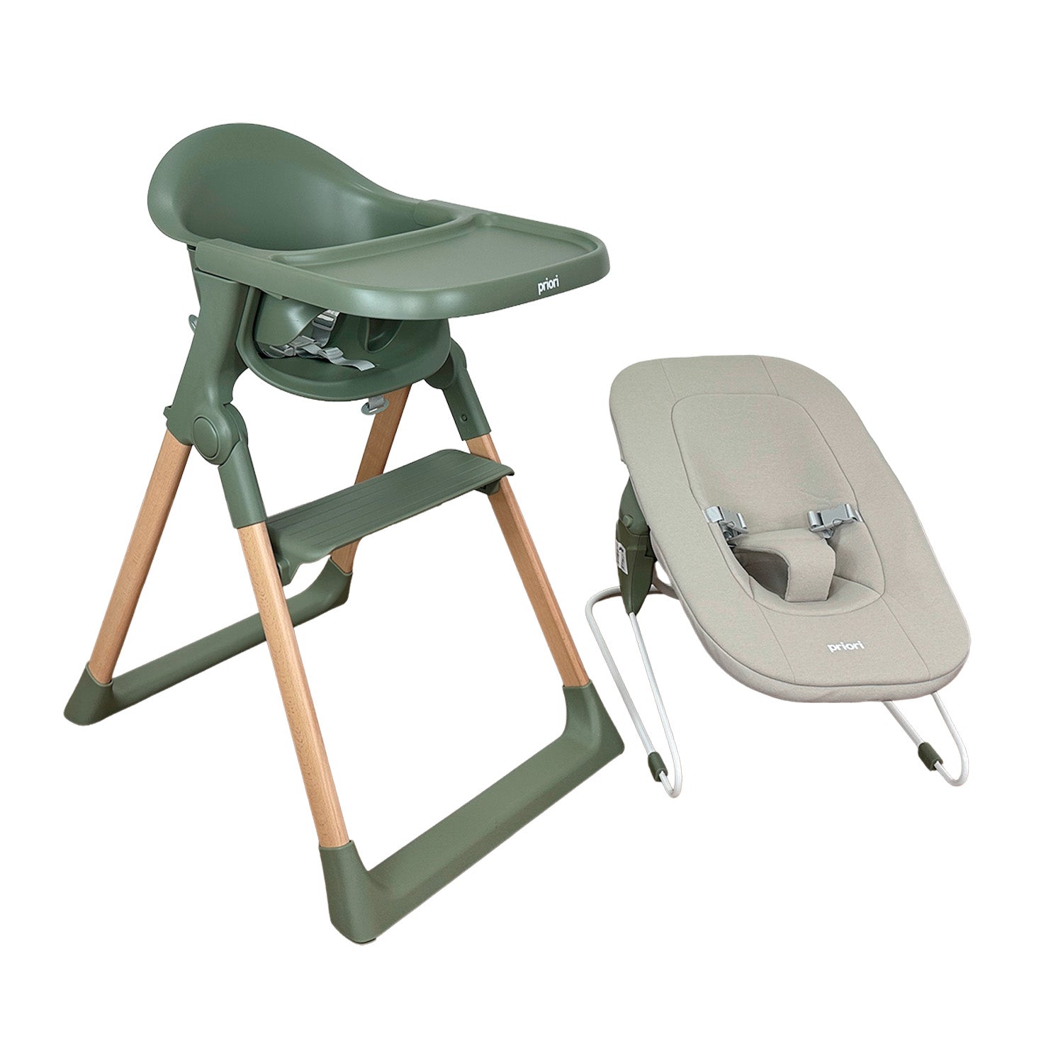 Silla Comedor Bebe Multifuncional Amalfi Priori Verde