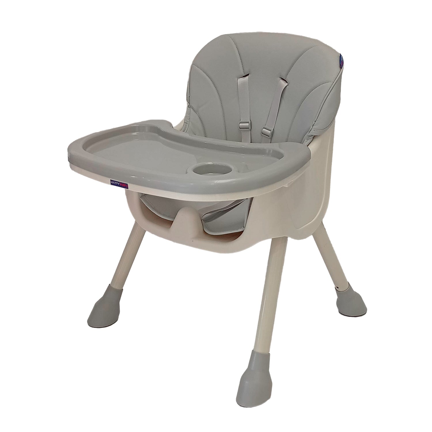 Silla comedor bebe 3en1 Happy Baby York Gris