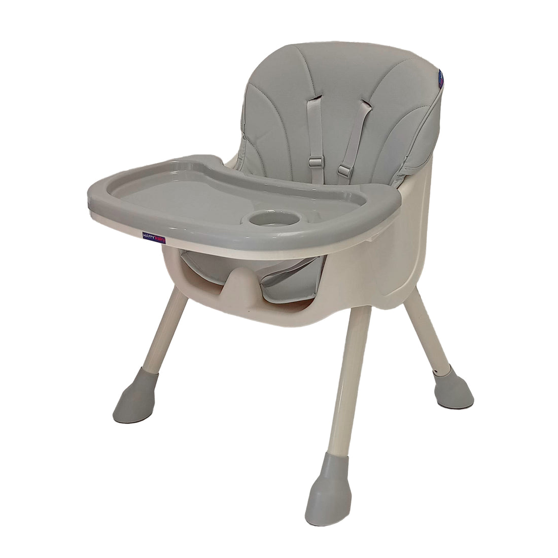 Silla comedor bebe 3en1 Happy Baby York Gris