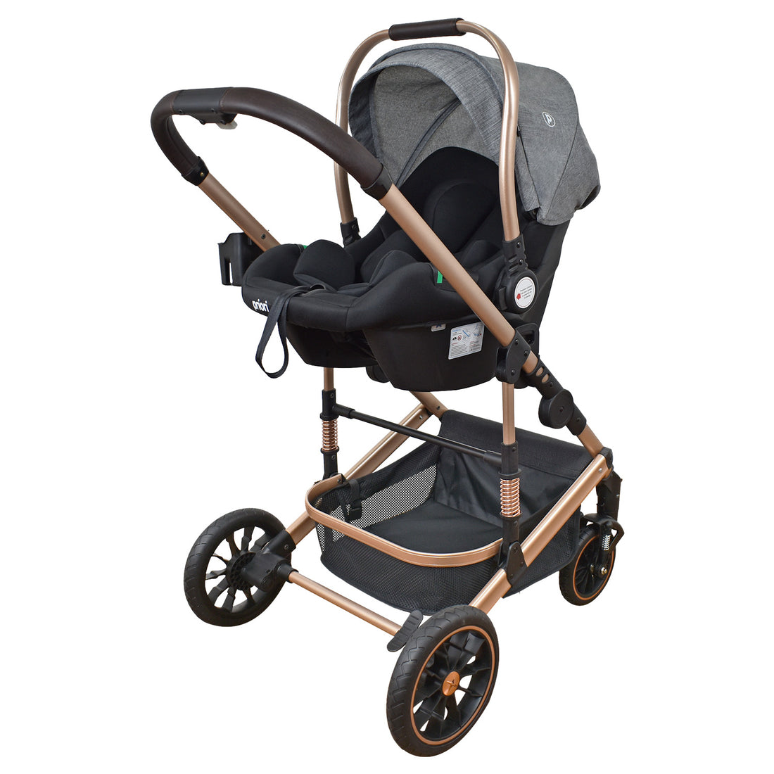 Coche Bebe 4 en 1 Travel System Cris Priori Gris