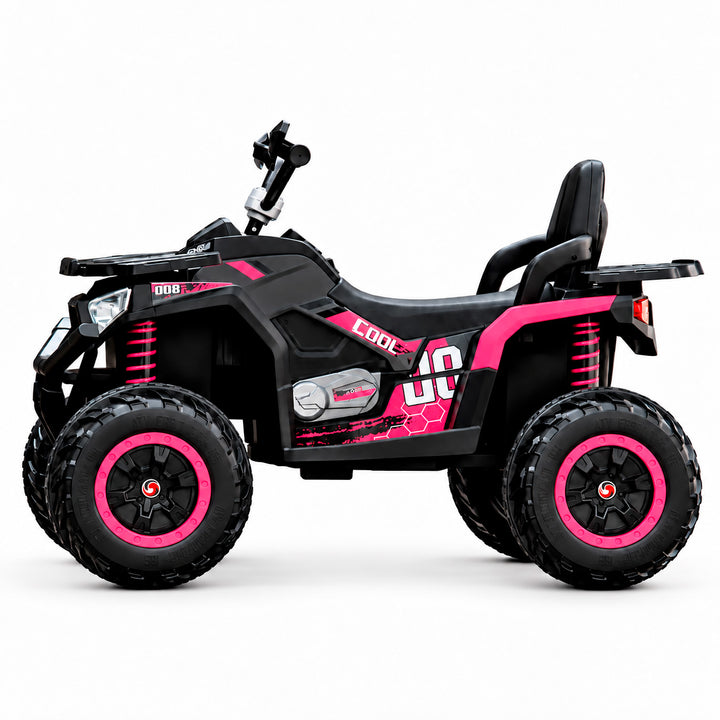 Cuatrimoto Moto Electrica Niña Montable  BJ007 Rosada 12V
