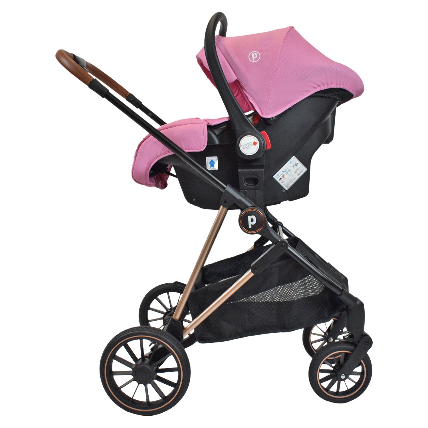 Coche Bebé Moisés Priori Ana Ts Rosado