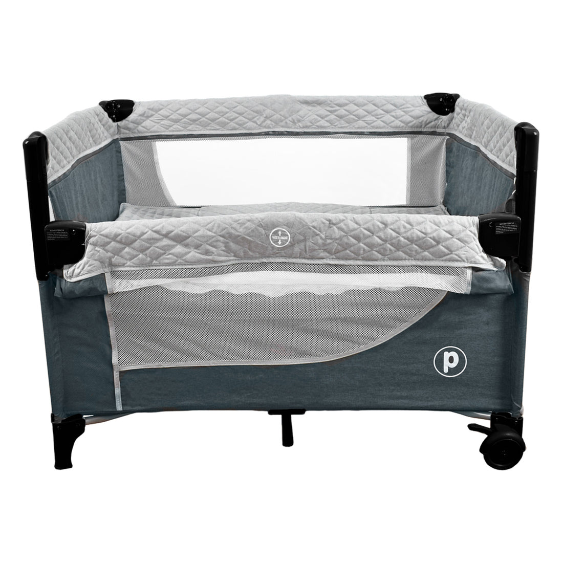Cuna Colecho Bebe Pro-Max Priori Gris Oscuro