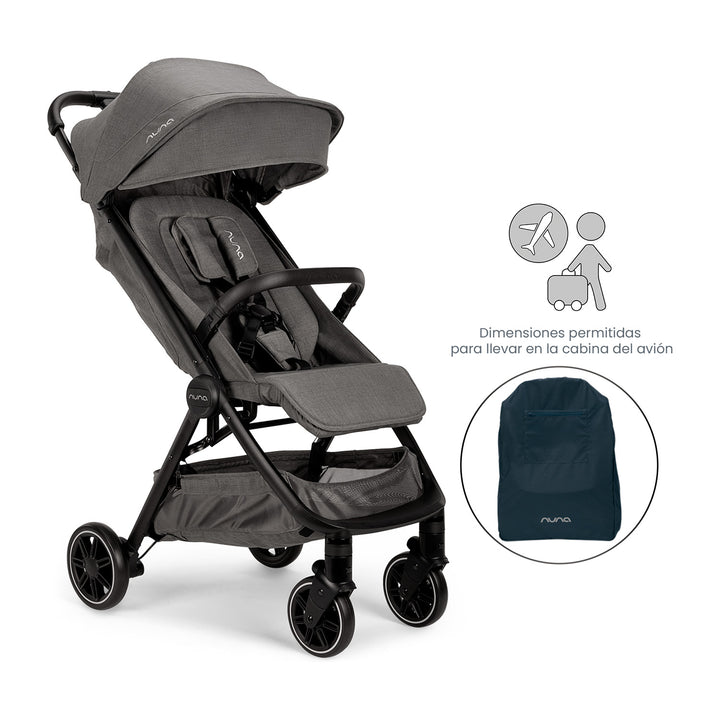 Coche Bebe Nuna Ultracompacto Para Avión TRVL Granite