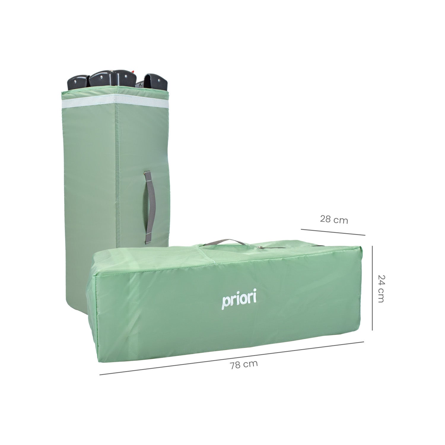 Combo Coche Nova negro +Cuna Ariel Octopus Priori Verde