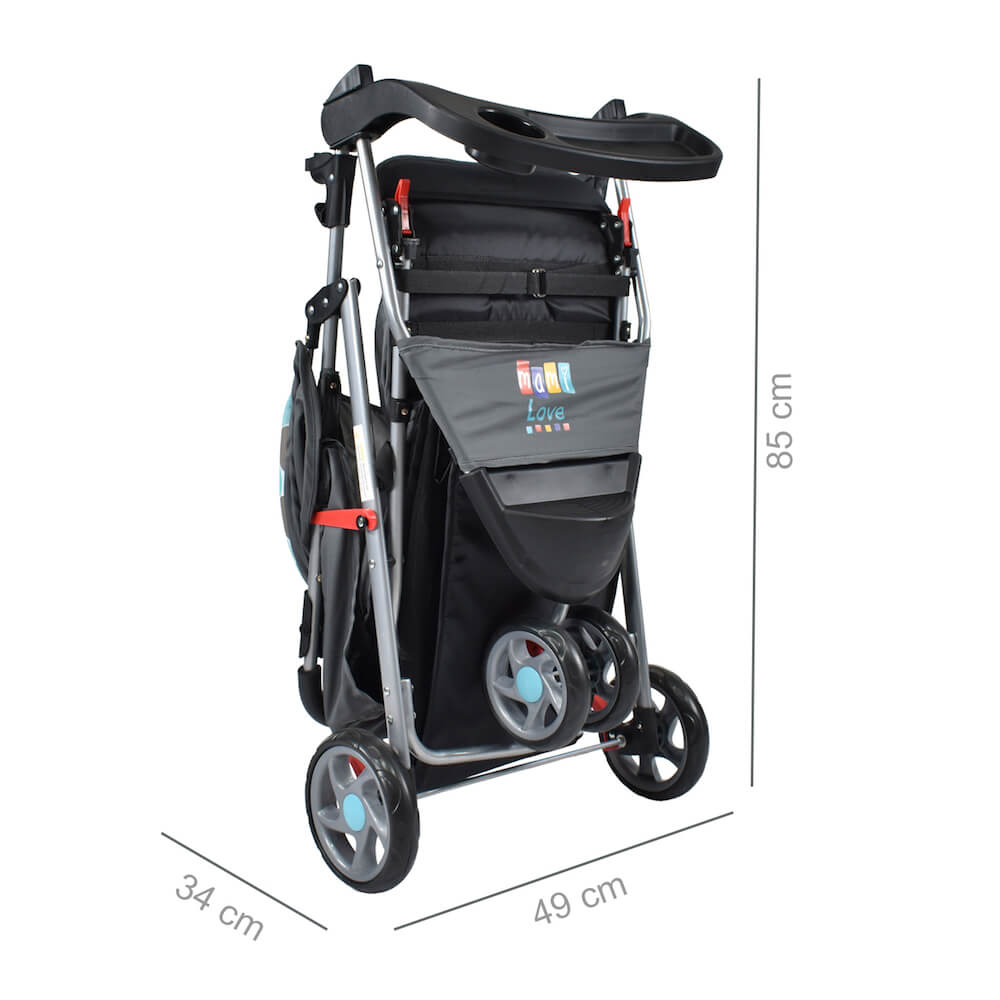 Coche Bebe Mami Love Gris MM2042