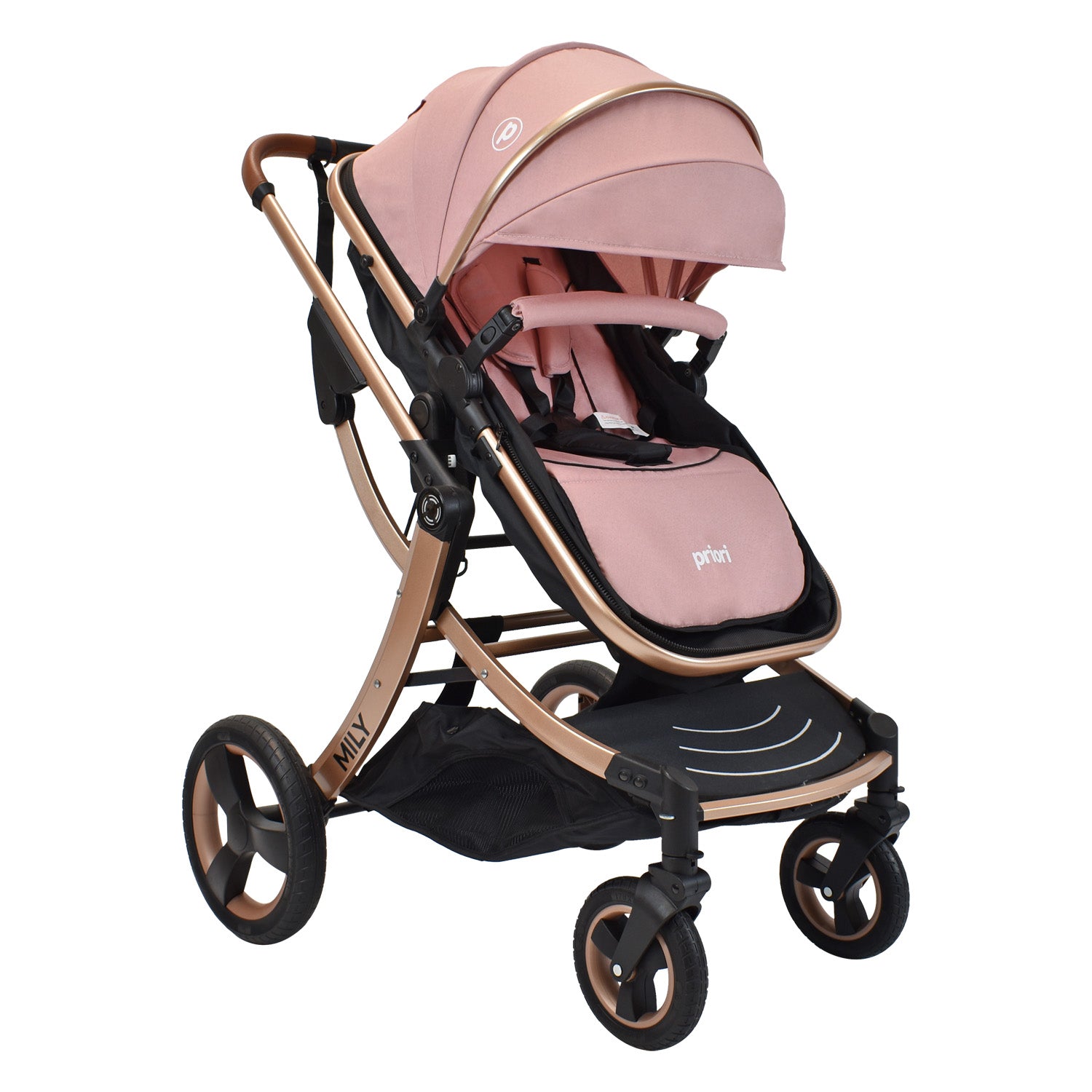 Coche Moises Bebé Mily Cs Rosa Priori