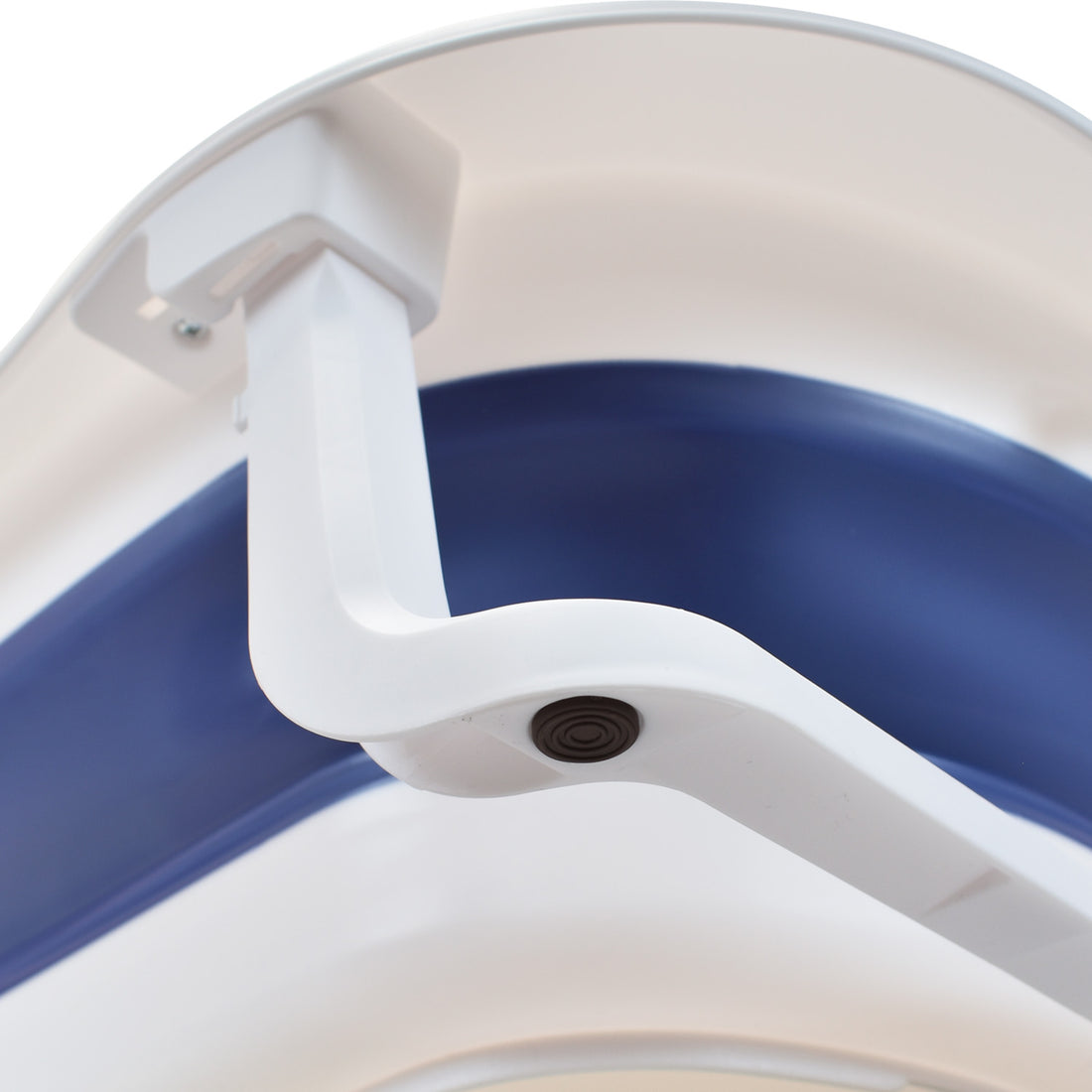 Bañera Plegable Con Soporte Y Cojín Stand Happy Baby Azul