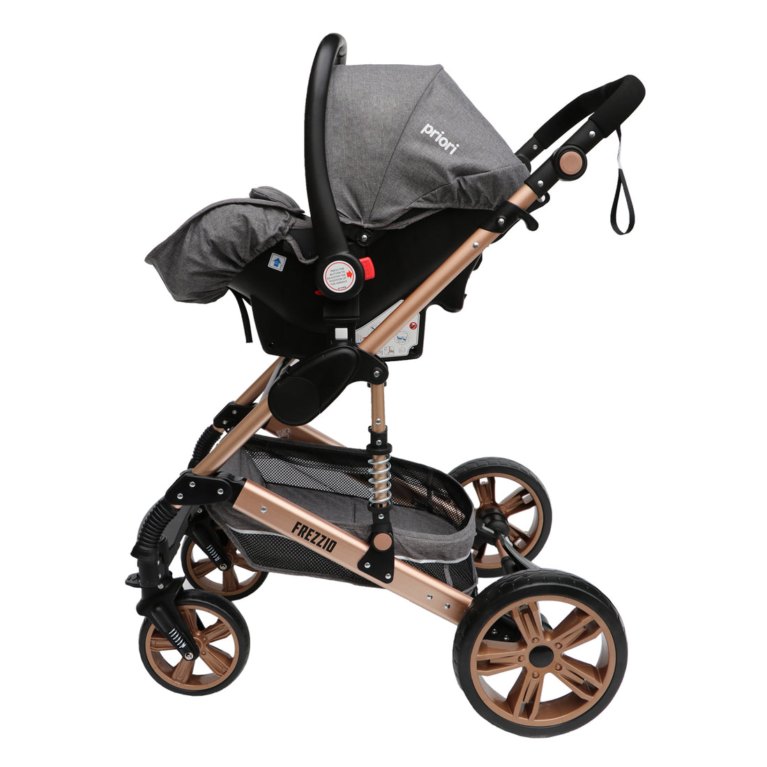 Coche Bebe Moises 4 en 1 Frezzio Priori Gris