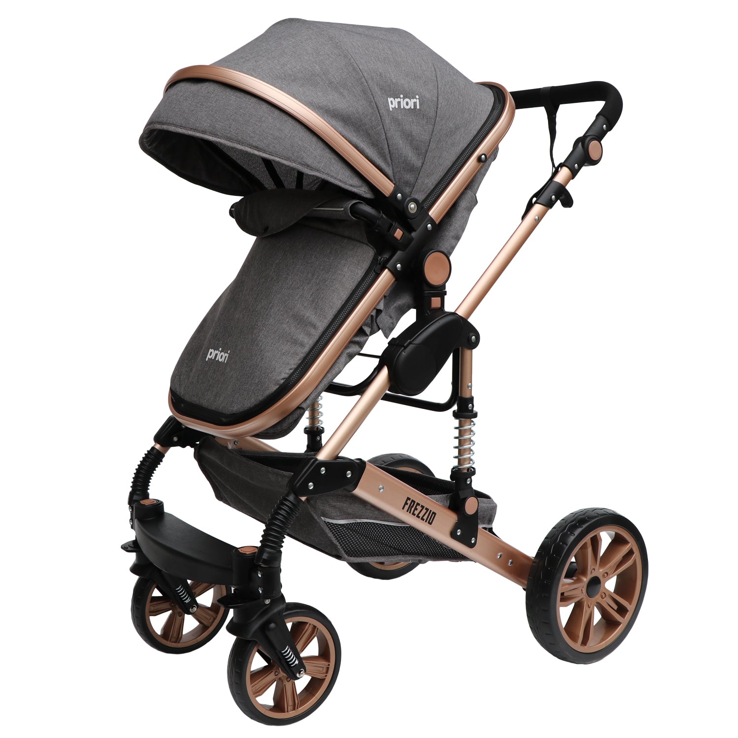 Coche Bebe Moises 4 en 1 Frezzio Priori Gris