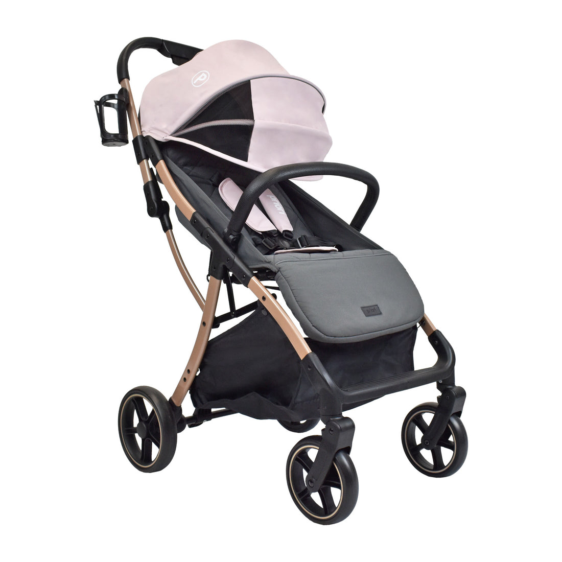 Combo Coche Nova Rosa +Cuna Ariel Octopus Priori Rosa