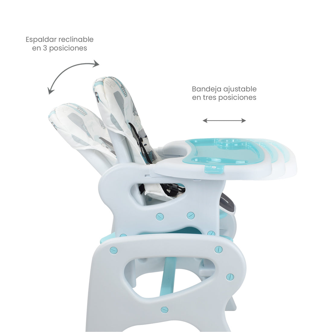 Comedor Bebe Escritorio PCM-10 Animals Azul Priori
