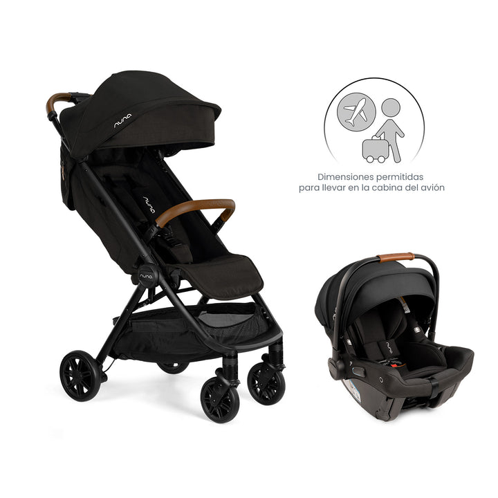 Coche Bebe Nuna Ultracompacto + Huevito Caviar
