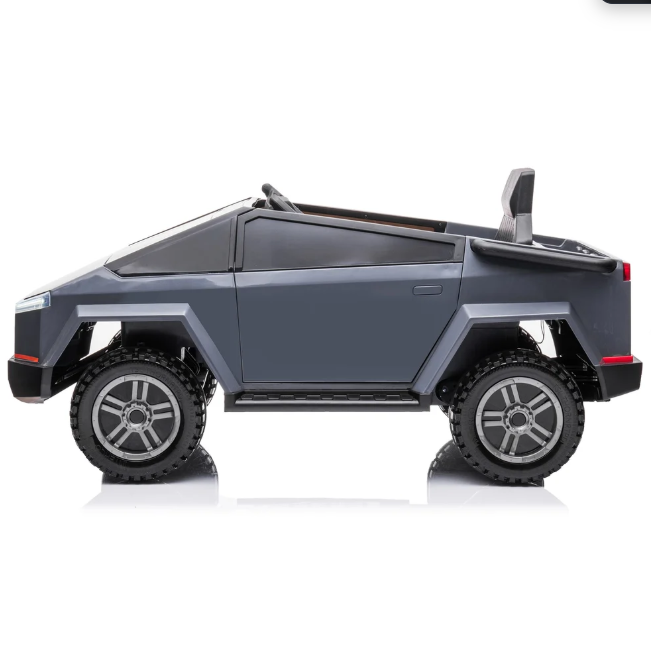 Carro Electrico Niño Niña Montable Silver BR2102B gris