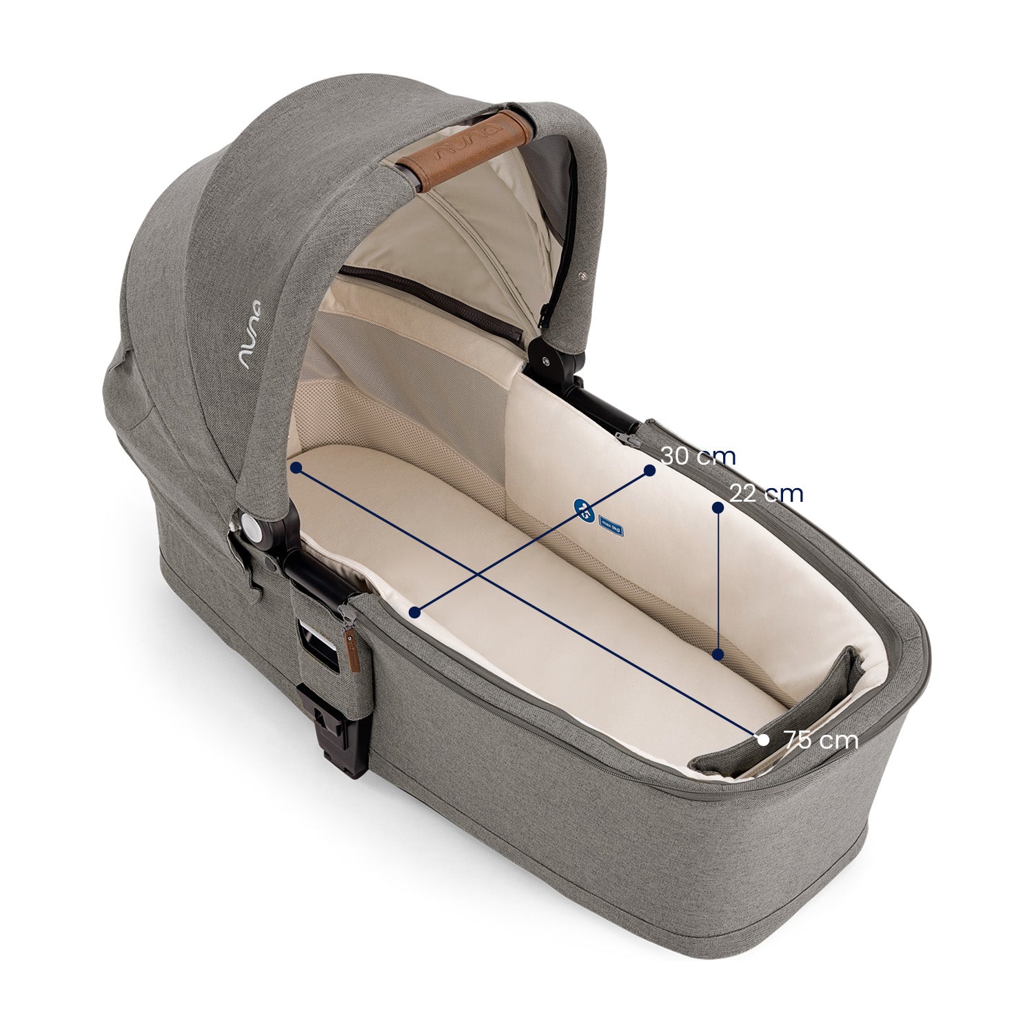 Combo Coche Bebe Compacto Mixx Next + Carry Granite Nuna