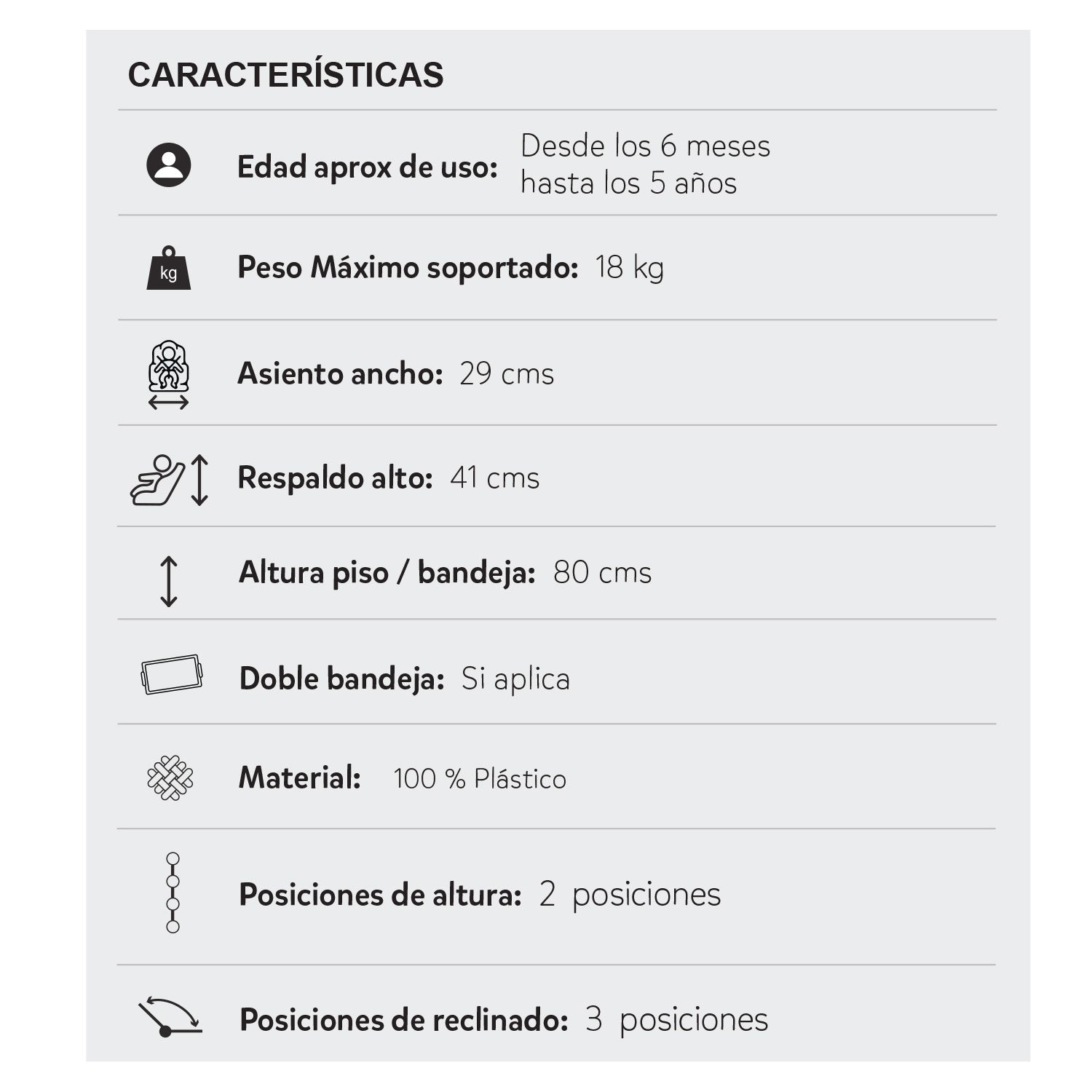 Comedor Bebe Escritorio Priori Rosa PCM10  Rosado