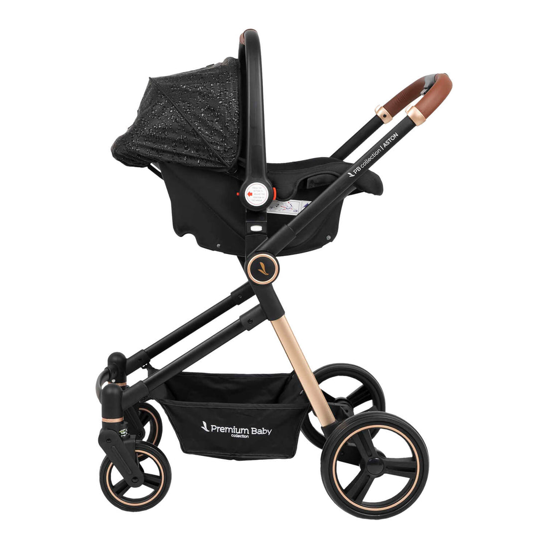 Coche Bebe Moises Aston Premium Baby Collection Negro