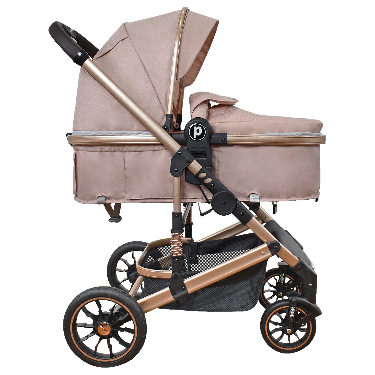 Coche Bebe 3 en 1 Cris Priori Rosa
