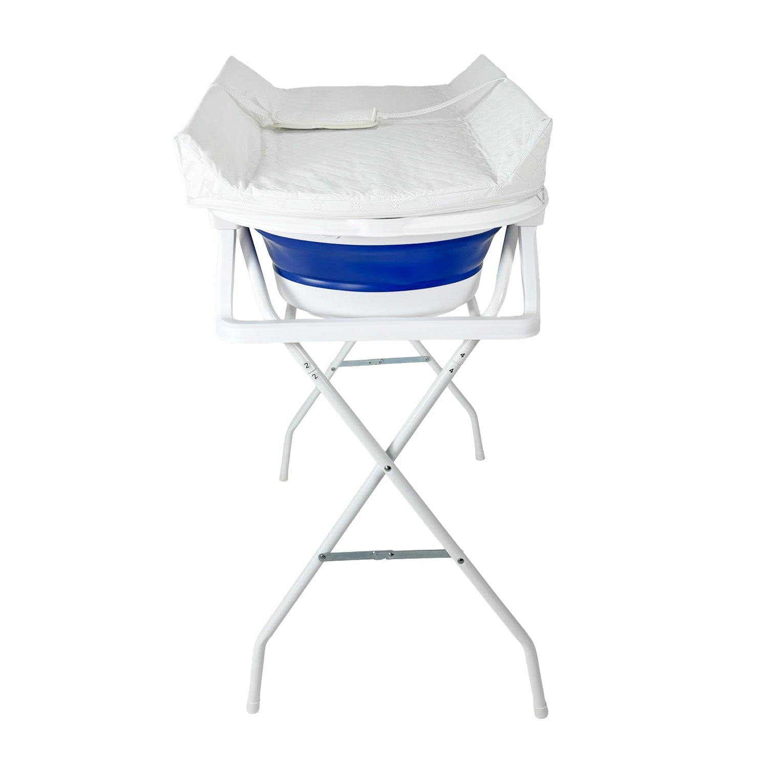 Bañera Bebé Stand Changer y Soporte Metálico Azul Priori