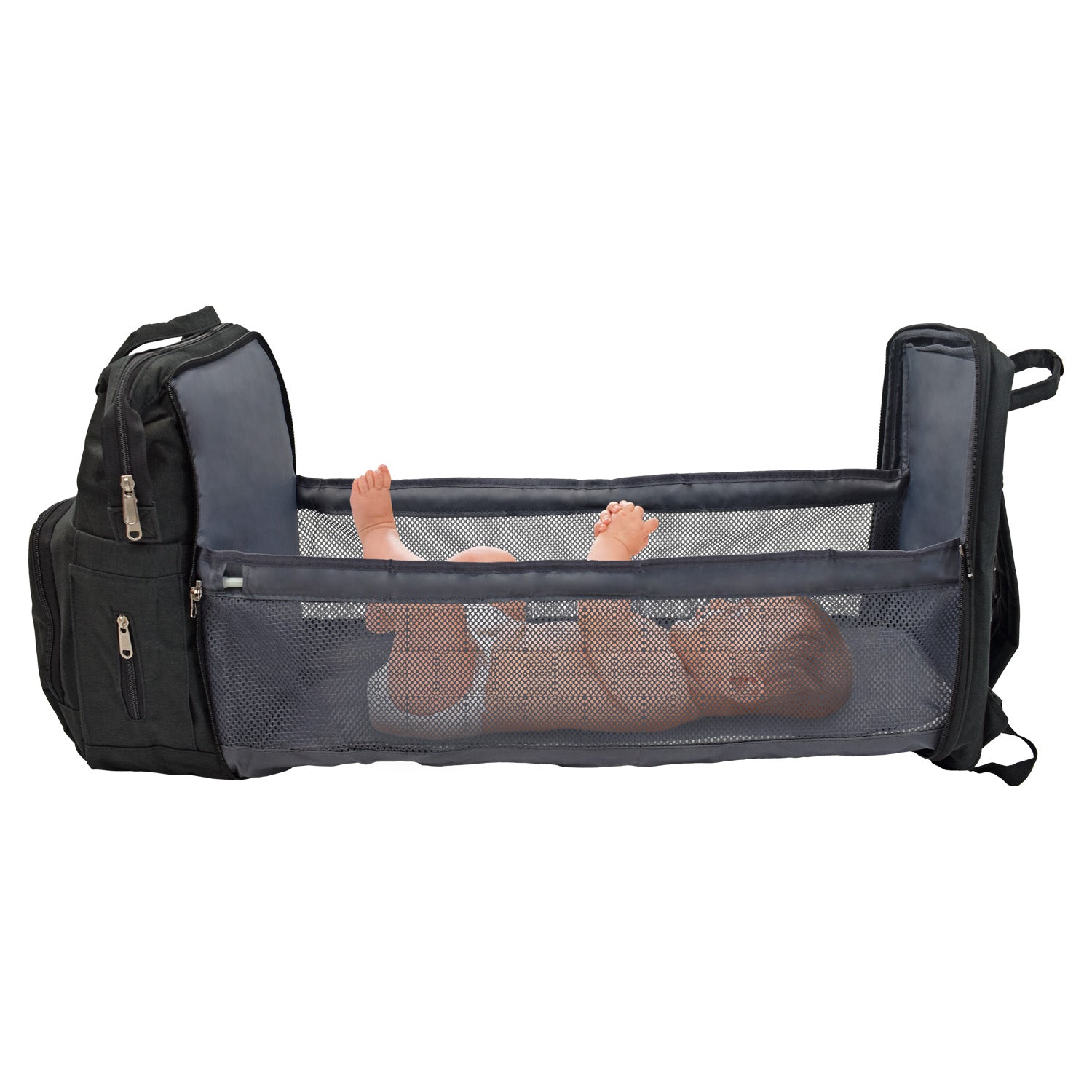 Pañalera Bebe Morral 3 en 1 PS 1001 Priori Negro