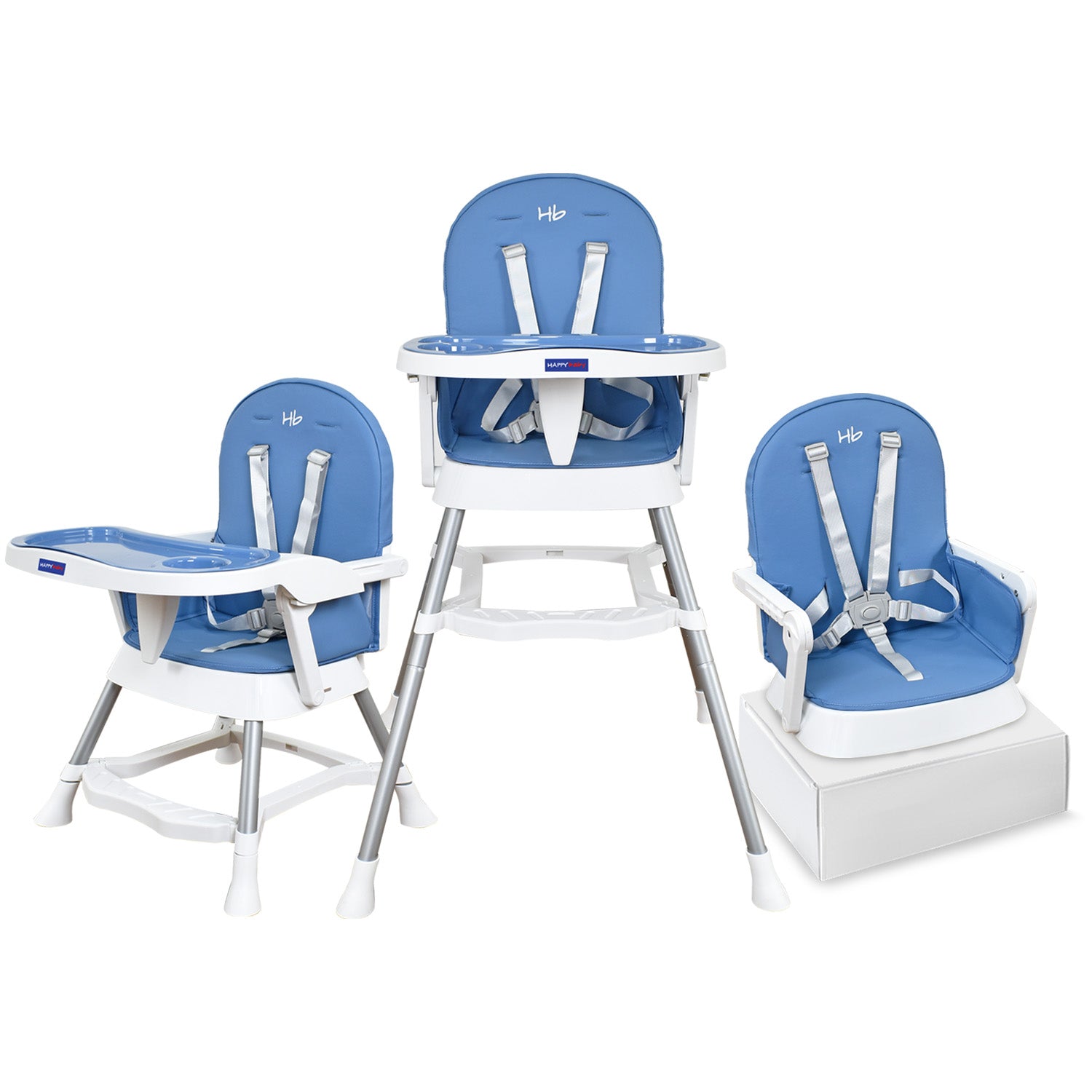 Silla Comedor Bebe Lyra Happy Baby Azul