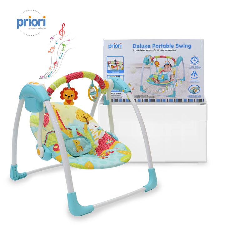 Columpio Mecedora Bebe Portátil PB2024 Priori Azul