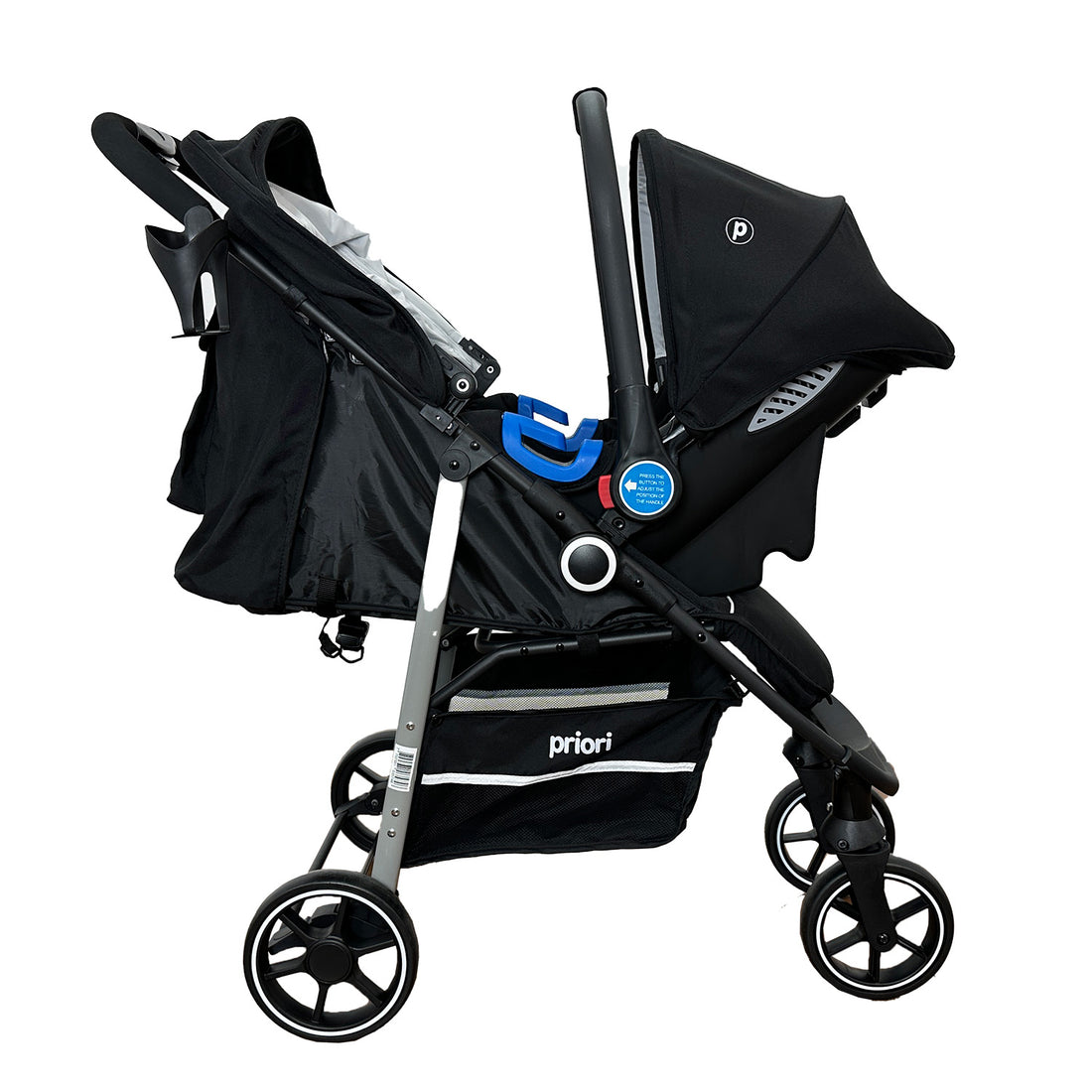 Coche Bebe 3 en 1 Charlotte Priori Negro