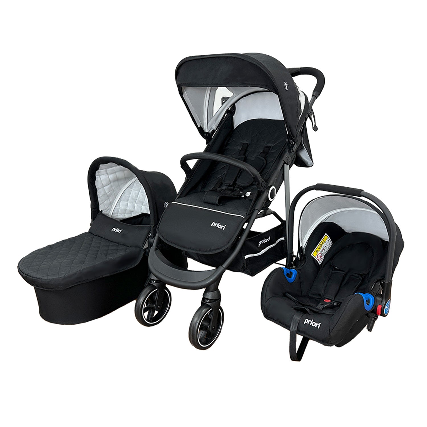 Coche Bebe 3 en 1 Charlotte Priori Negro
