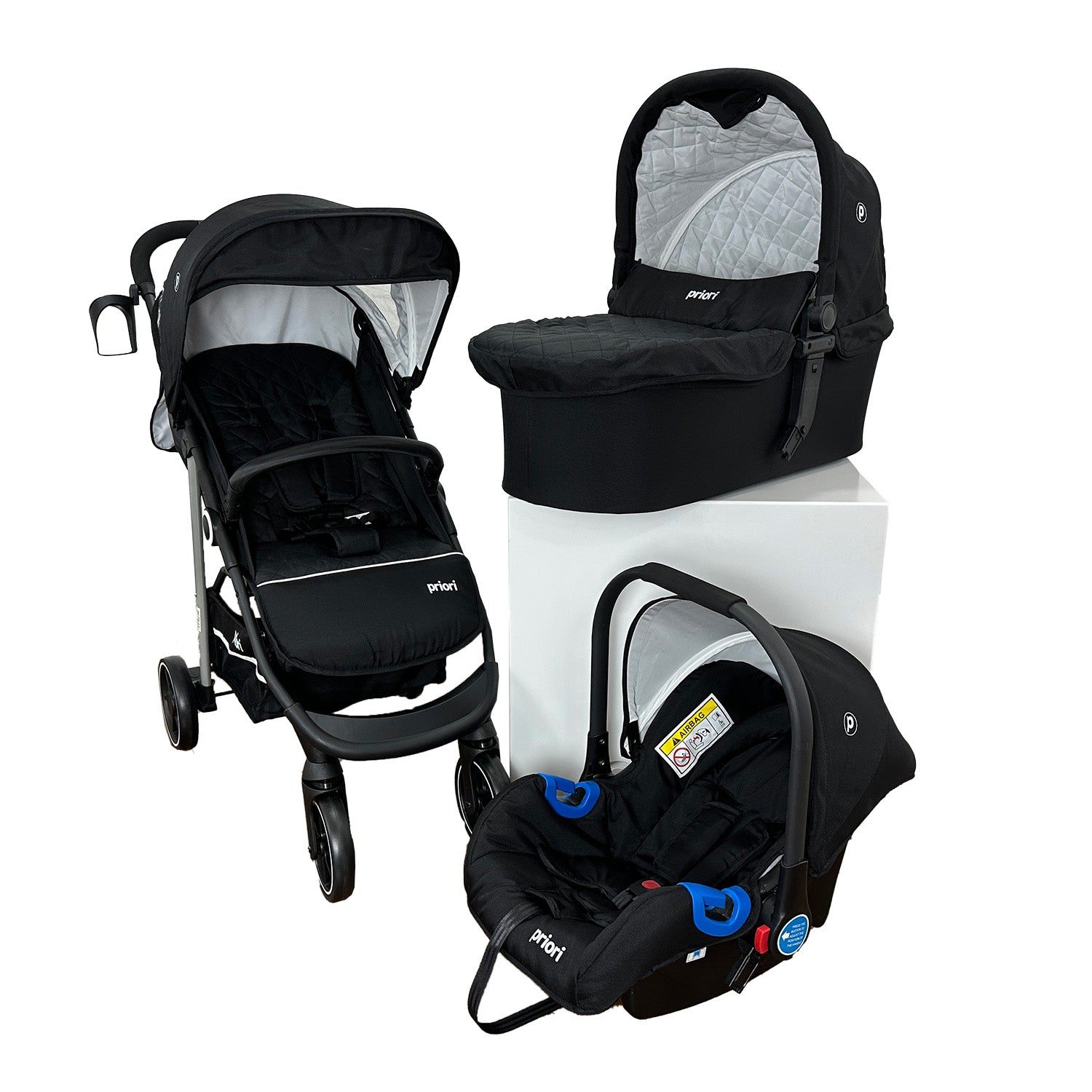 Coche Bebe 3 en 1 Charlotte Priori Negro