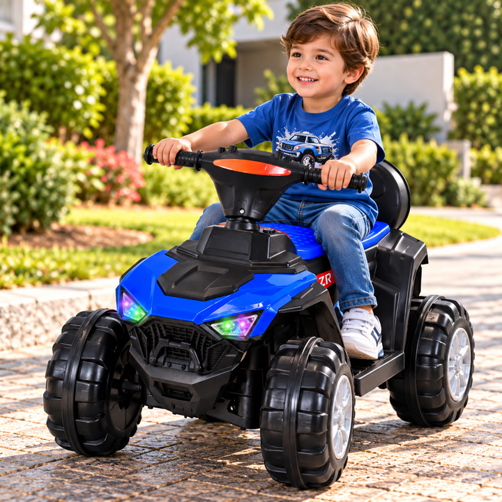 Cuatrimoto Moto Eléctrica Montable Niño Niña  DM1001 Azul 4.5V