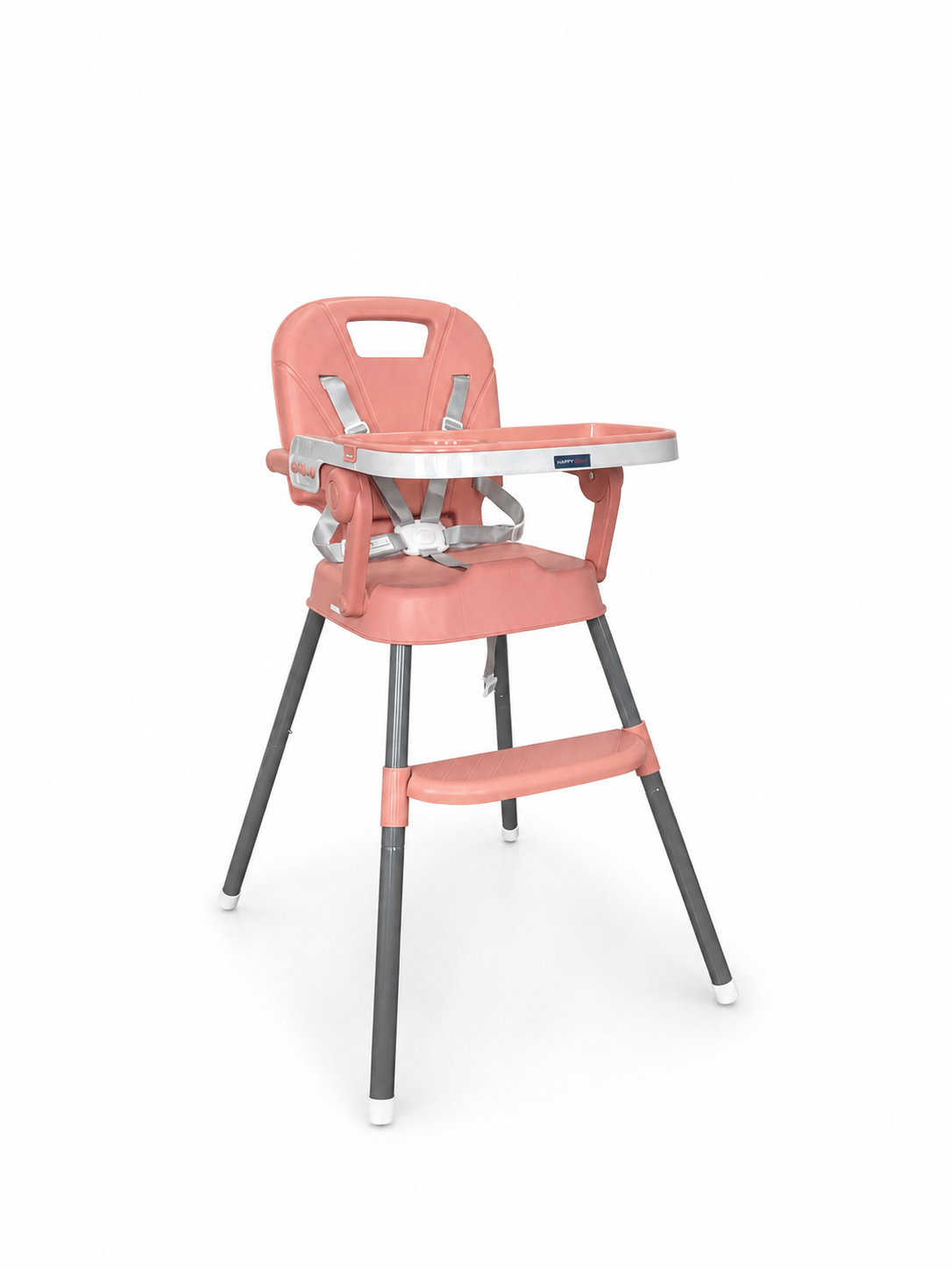 Silla Comedor 3 en 1 bebé CP7000N Happy Baby Rosa