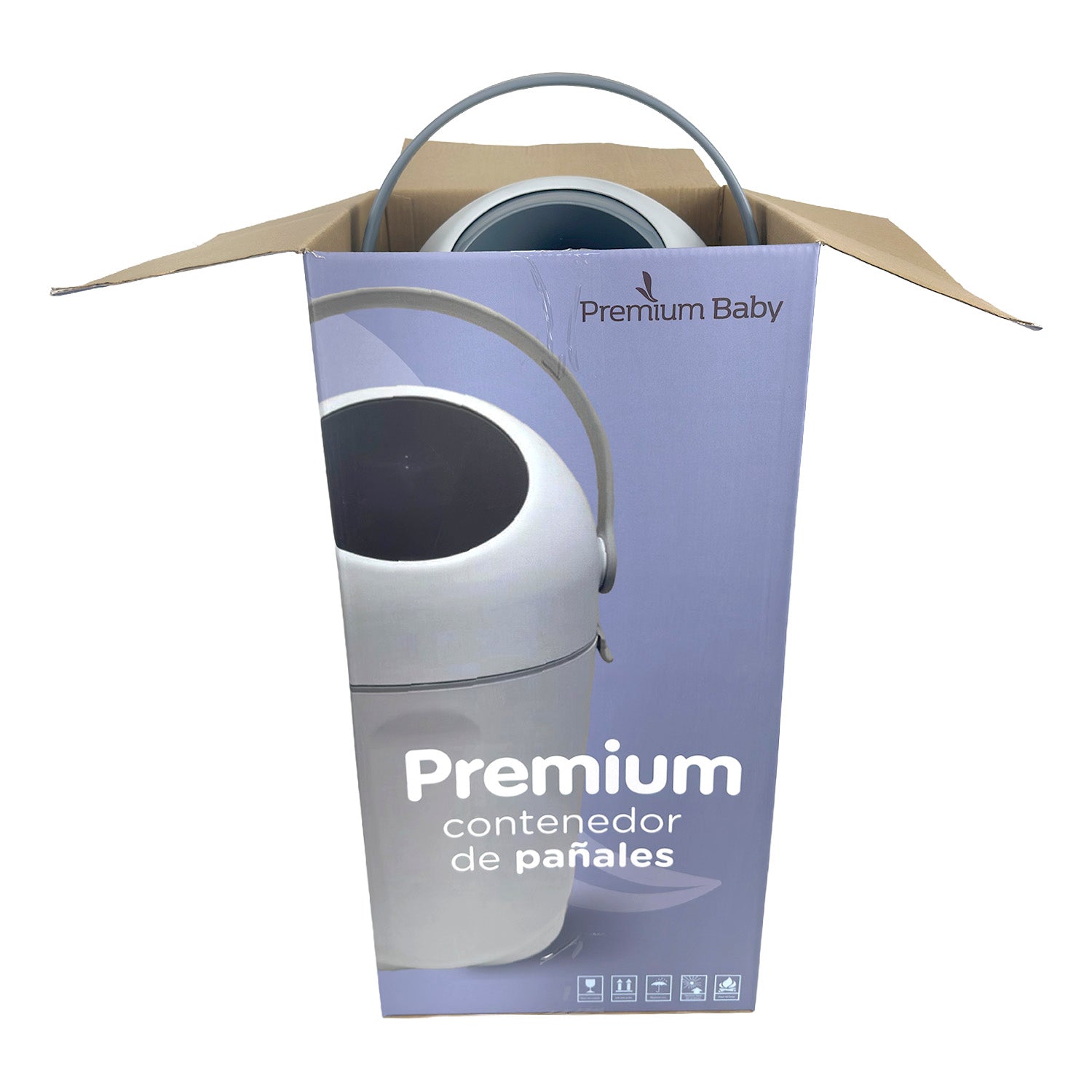 Contenedor de Pañales Bebé Premium Baby Gris