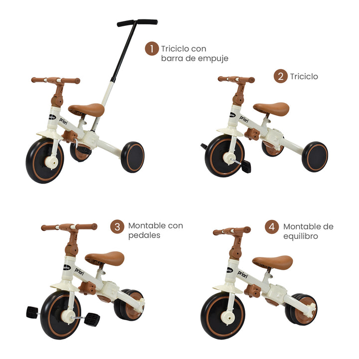 Triciclo 4 en 1 Cosmo Bebe Priori