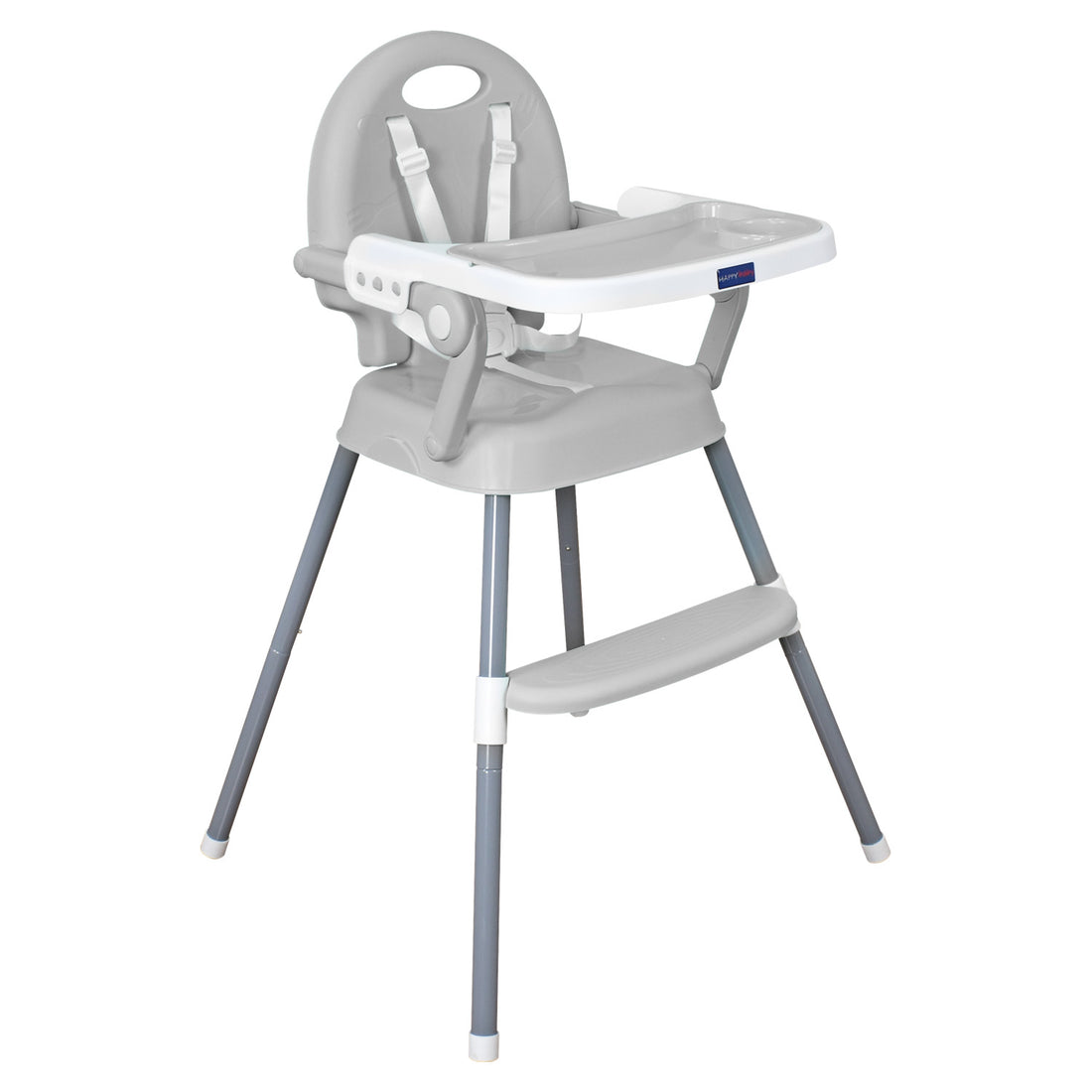 Silla comedor bebe 3en1 Happy Baby Gris CP7000