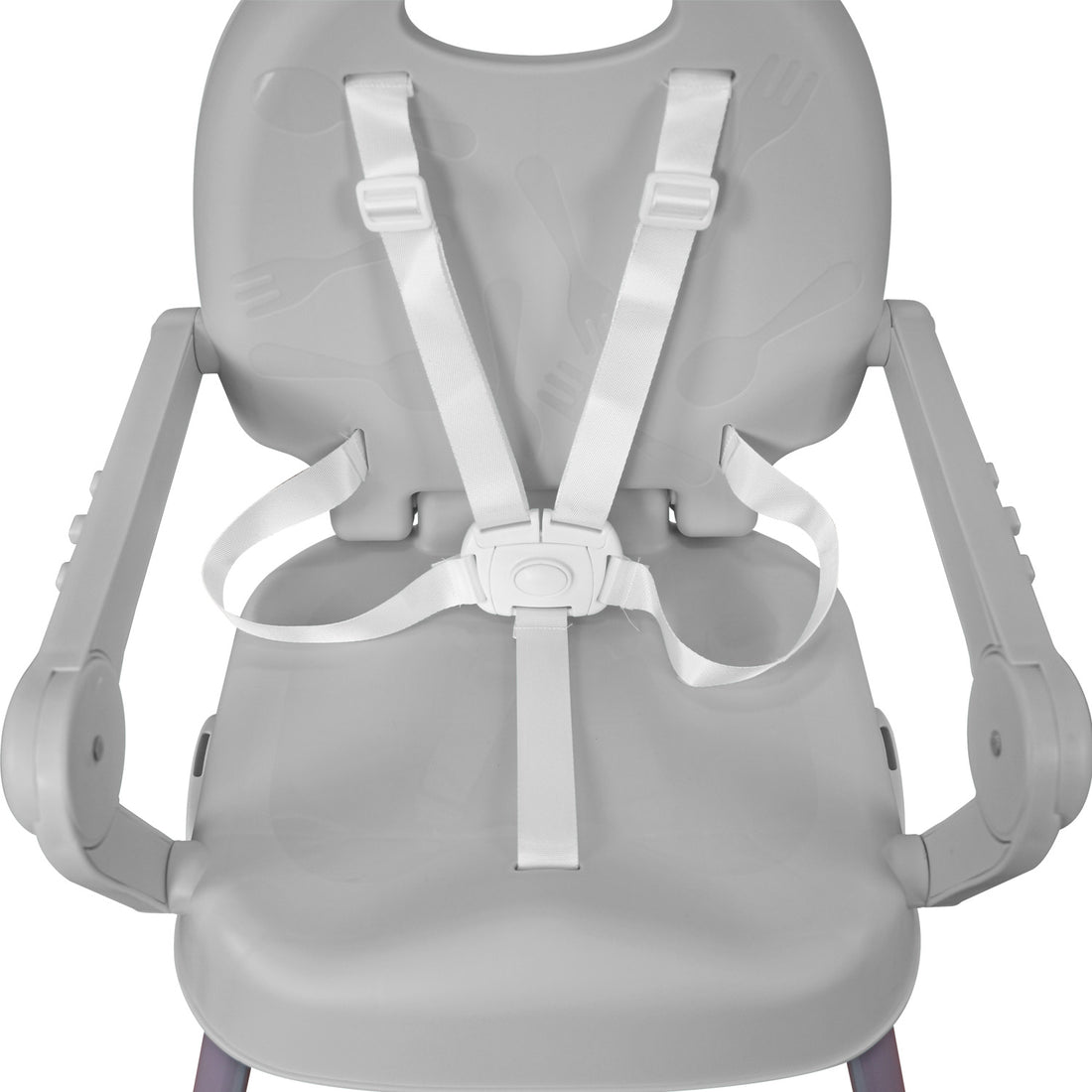 Silla comedor bebe 3en1 Happy Baby Gris CP7000