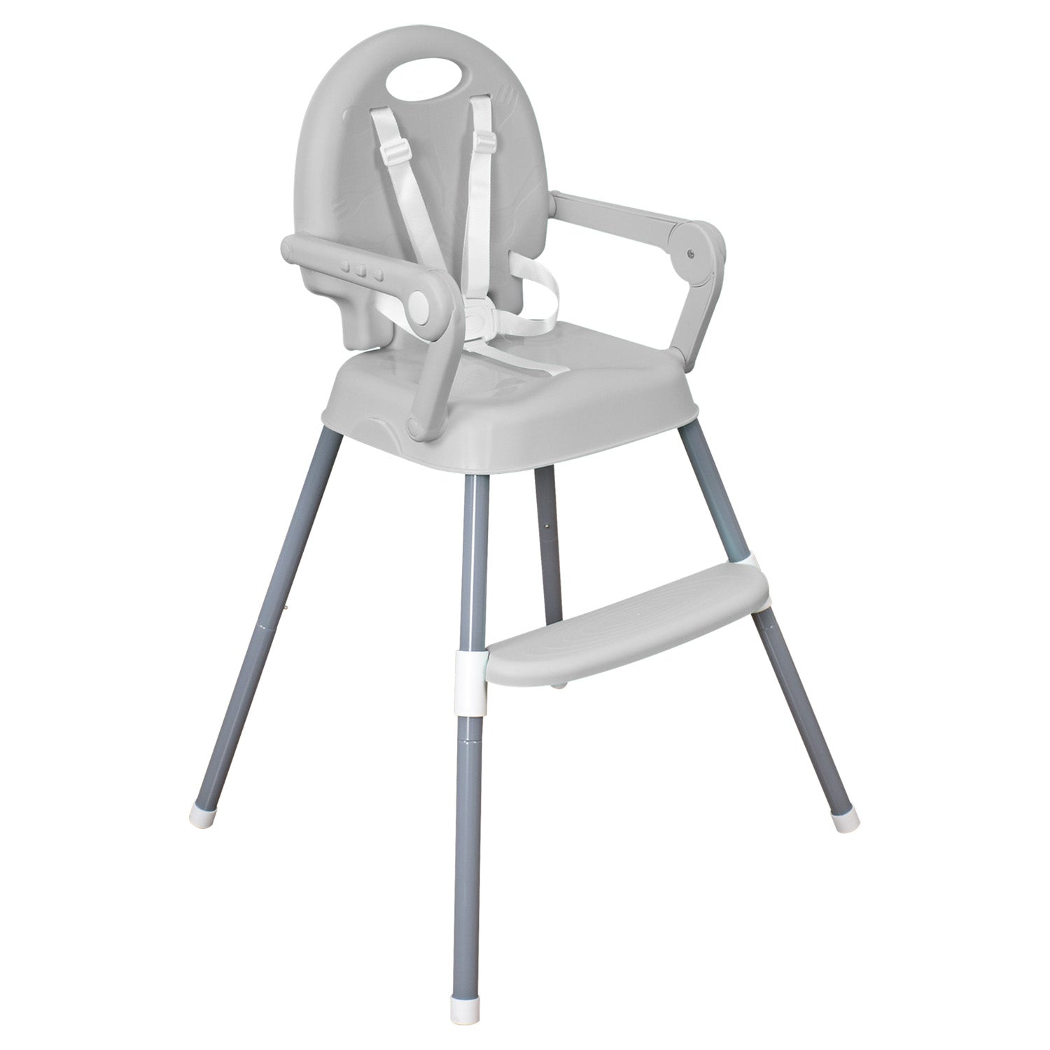 Silla comedor bebe 3en1 Happy Baby Gris CP7000