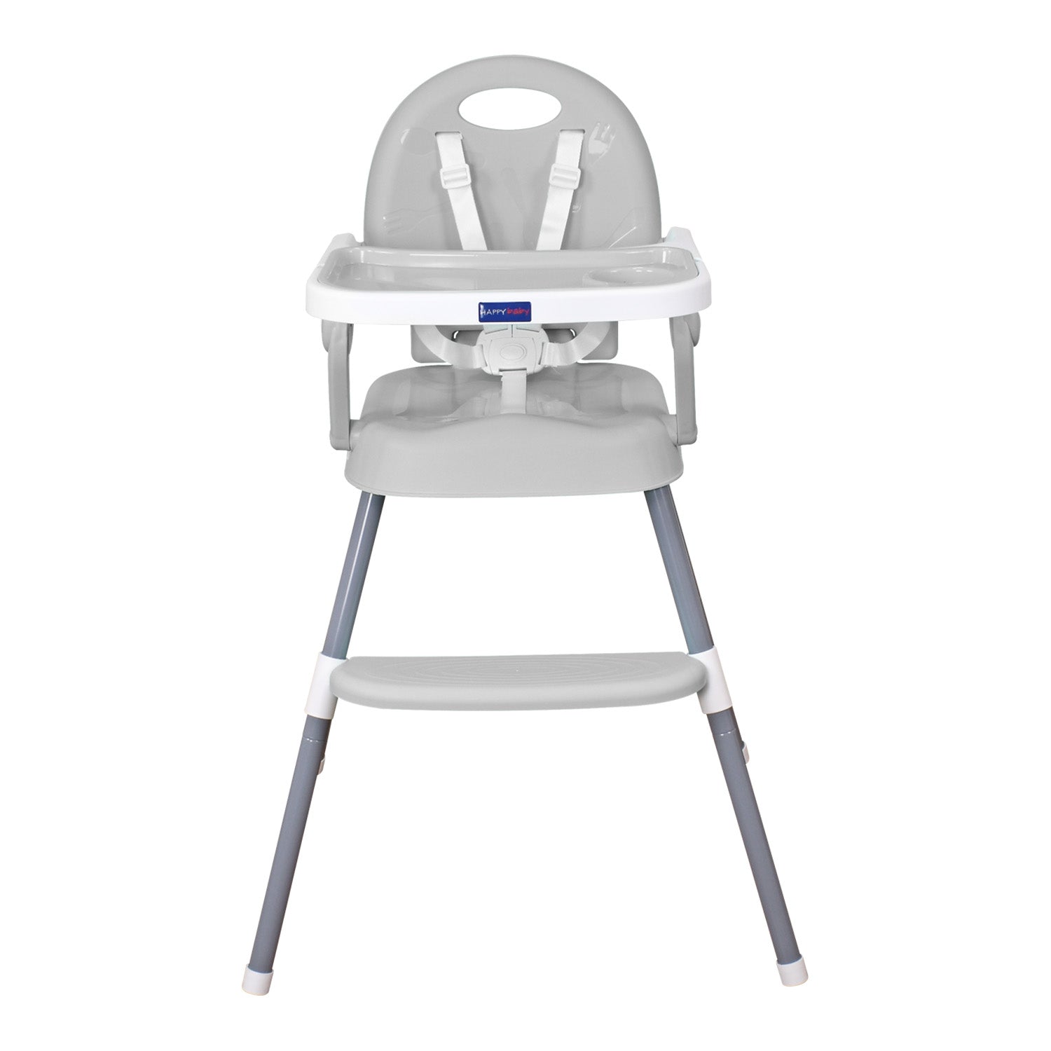 Silla comedor bebe 3en1 Happy Baby Gris CP7000