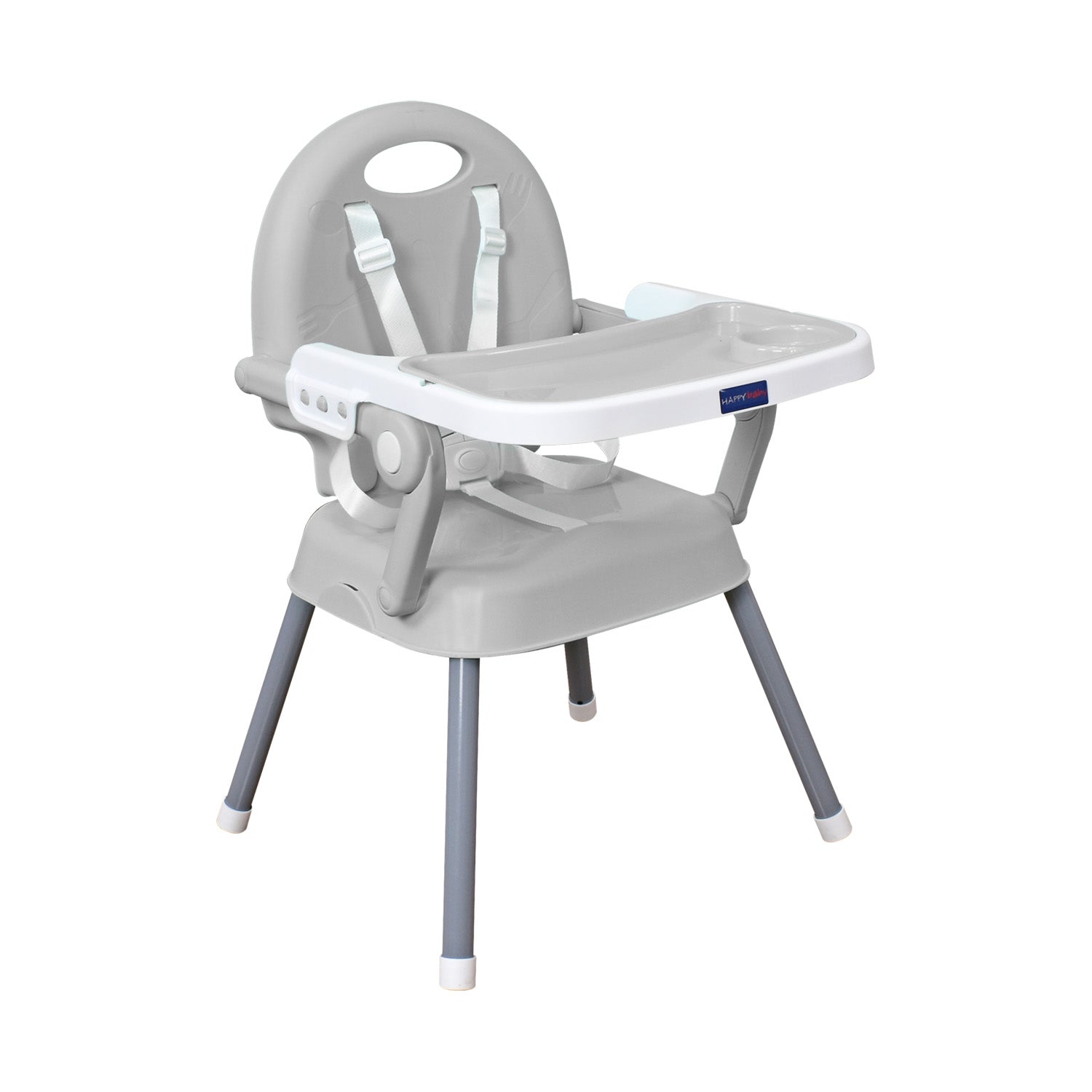 Silla comedor bebe 3en1 Happy Baby Gris CP7000