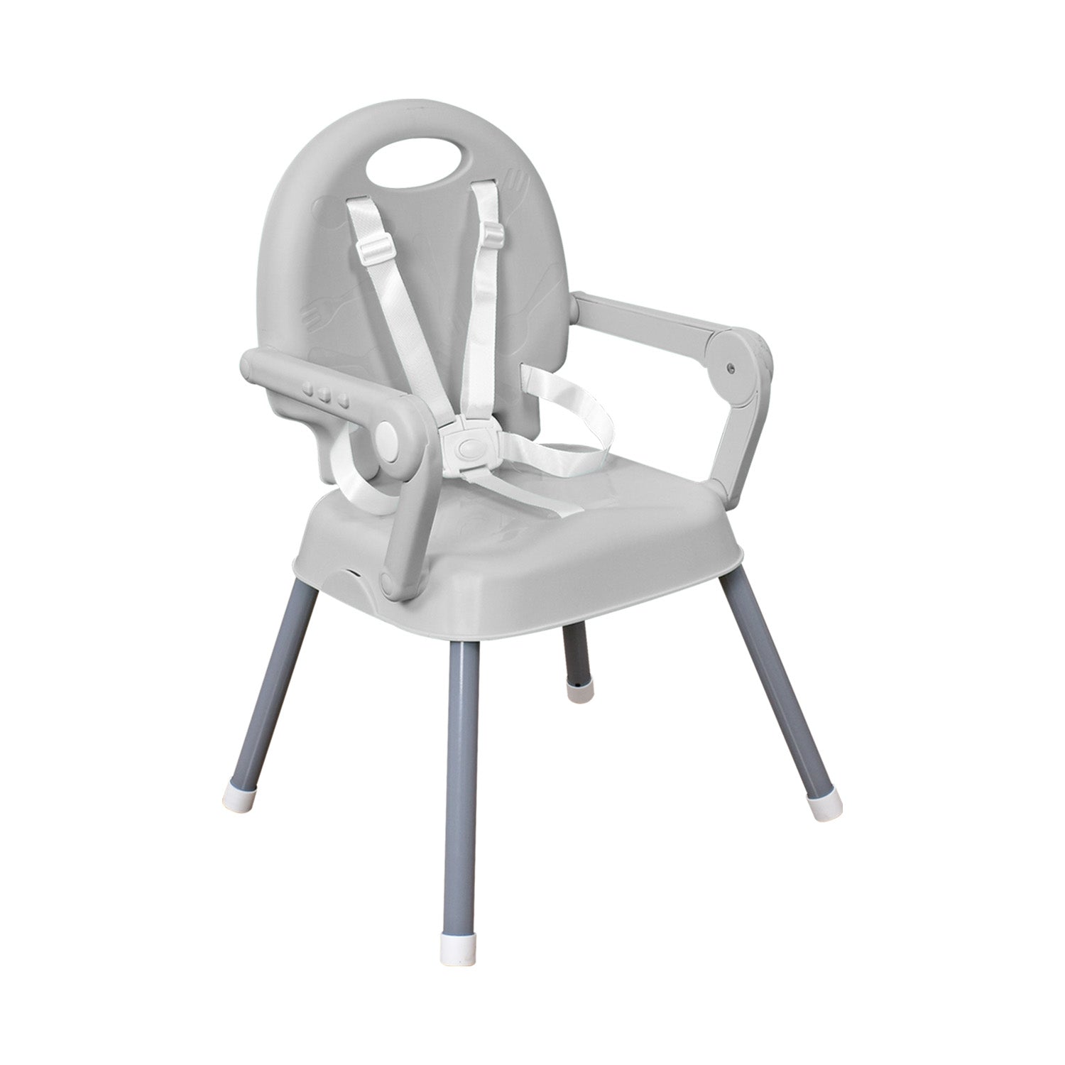 Silla comedor bebe 3en1 Happy Baby Gris CP7000