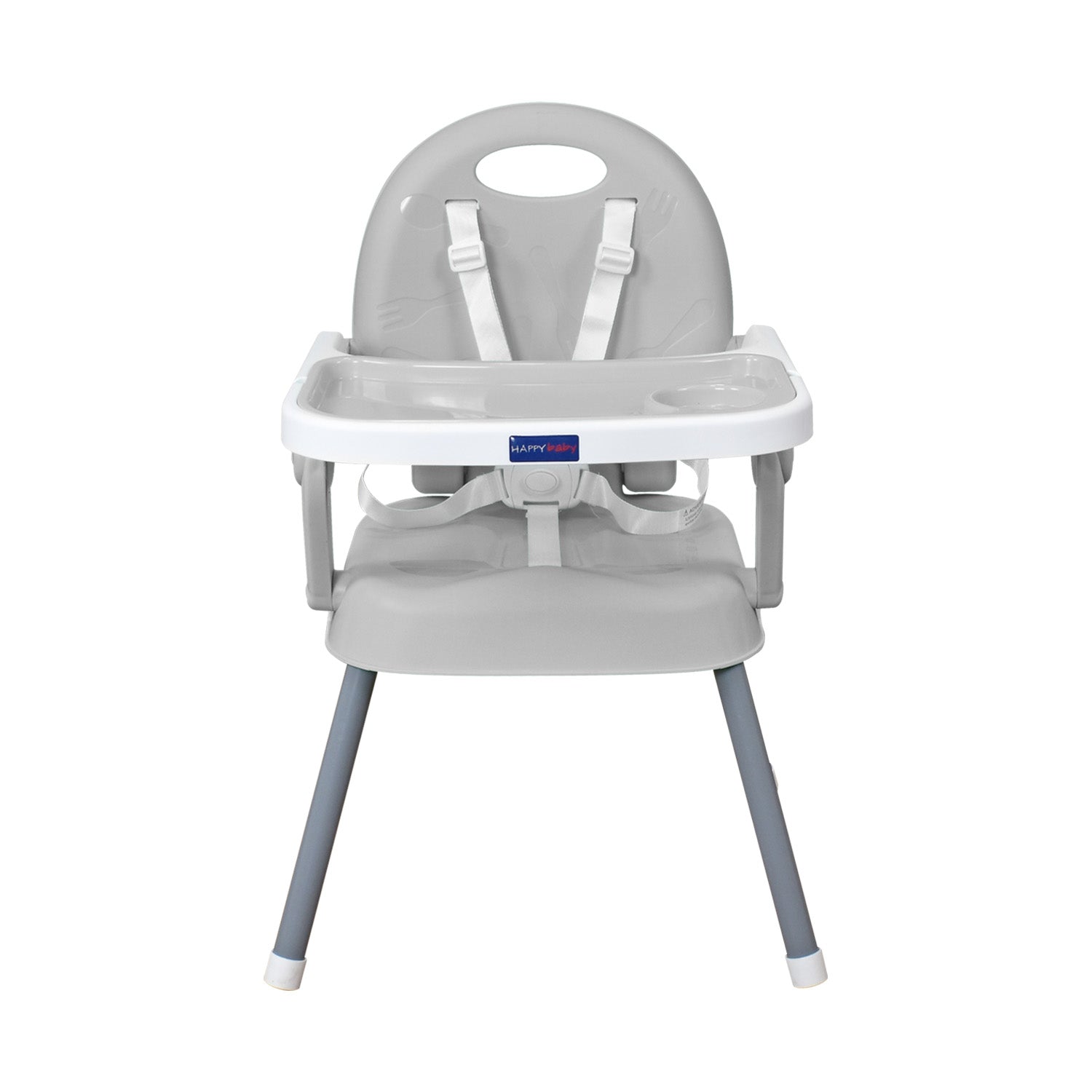 Silla comedor bebe 3en1 Happy Baby Gris CP7000